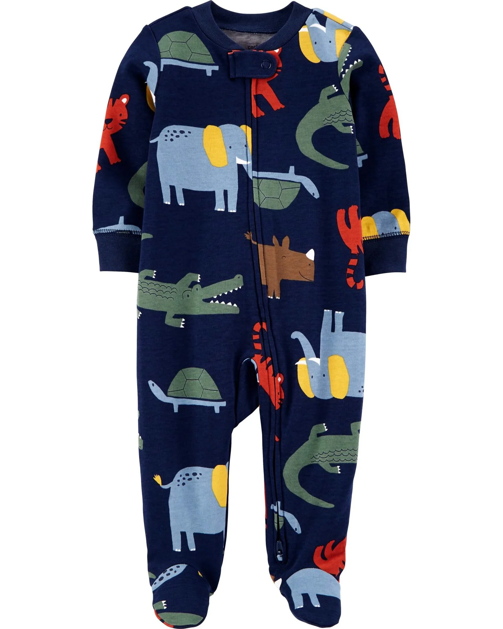 Carter's Pijama bleumarin cu fermoar reversibil Animale foto