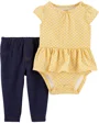 Carter's Set 2 piese Pantaloni si Body cu maneca scurta si volanas foto