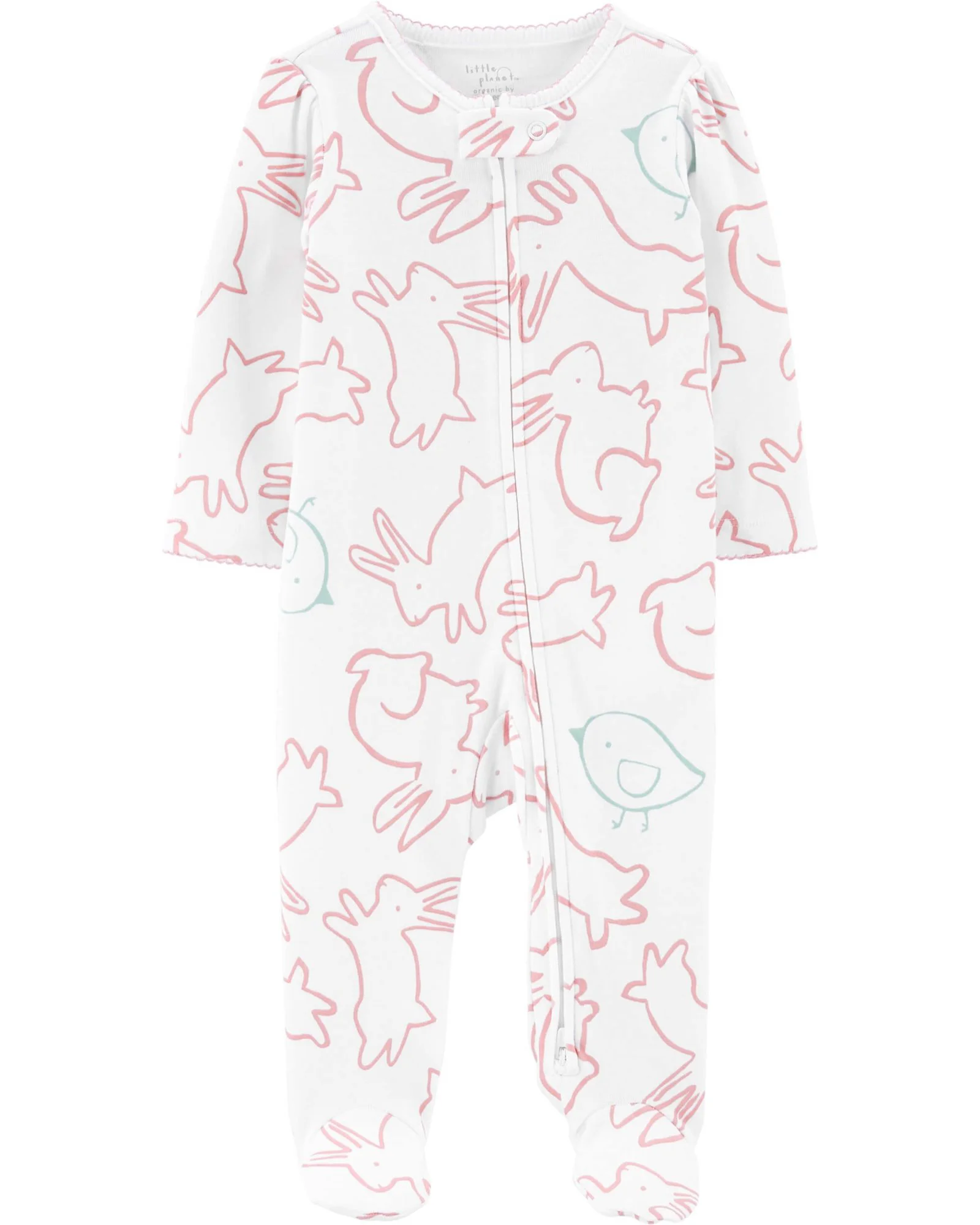 Carter's Pijama cu fermoar reversibil Iepurasi 100% Bumbac Organic foto