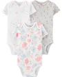 Carter's Set 3 piese body Flori 100% Bumbac Organic foto