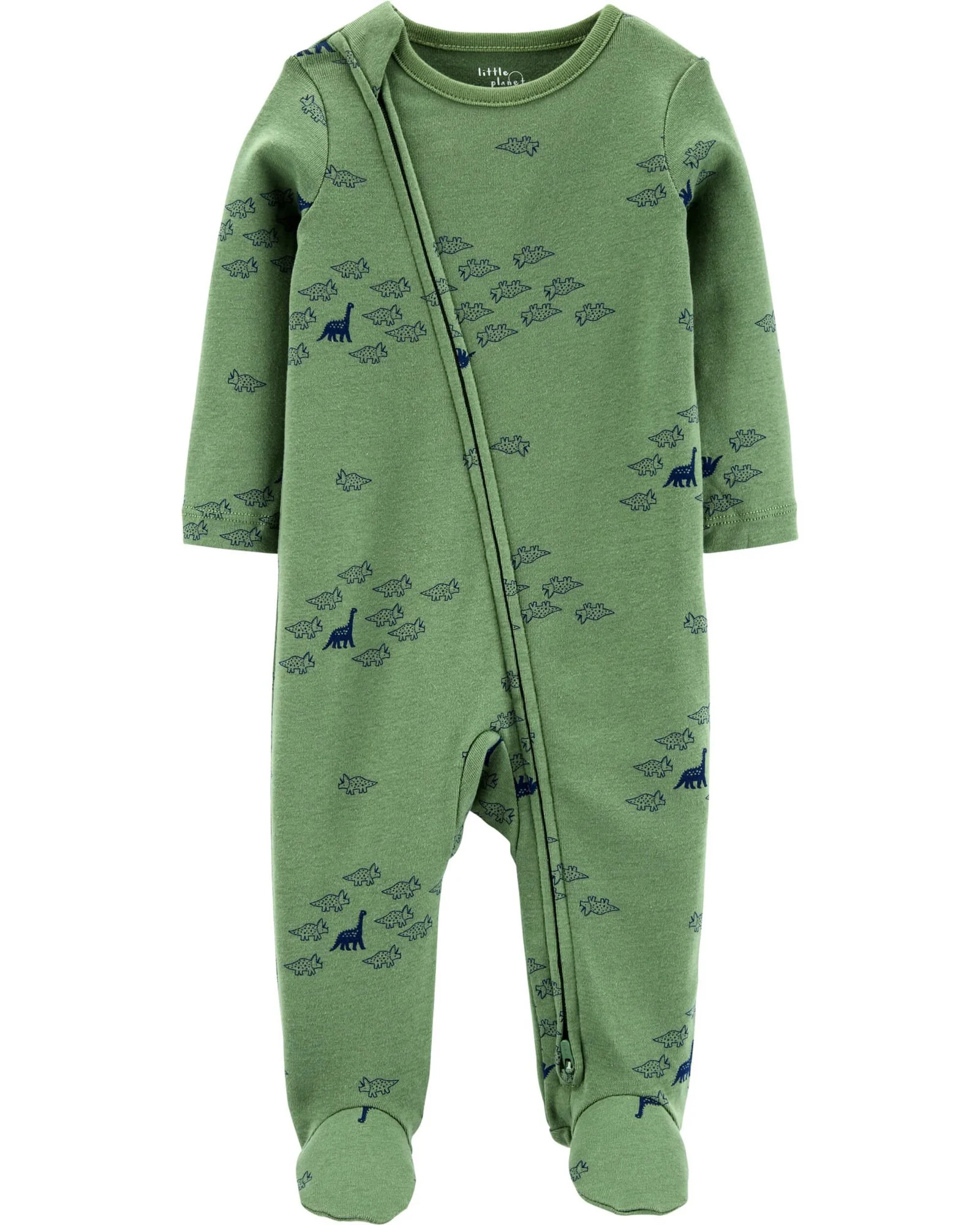 Carter's Pijama cu fermoar reversibil Dinozaur 100% Bumbac Organic foto