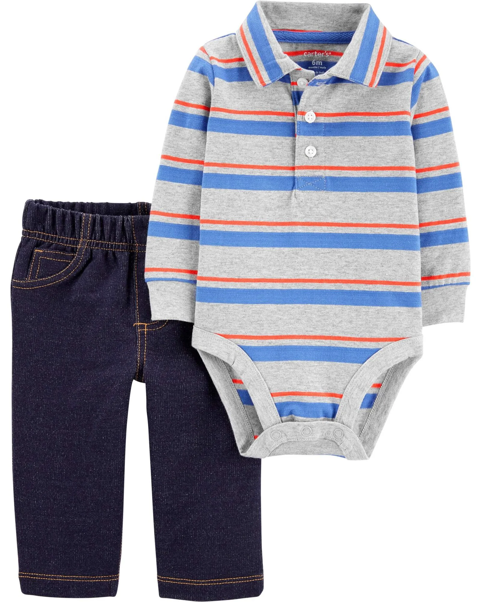 Carter's Set 2 piese Pantaloni si body foto