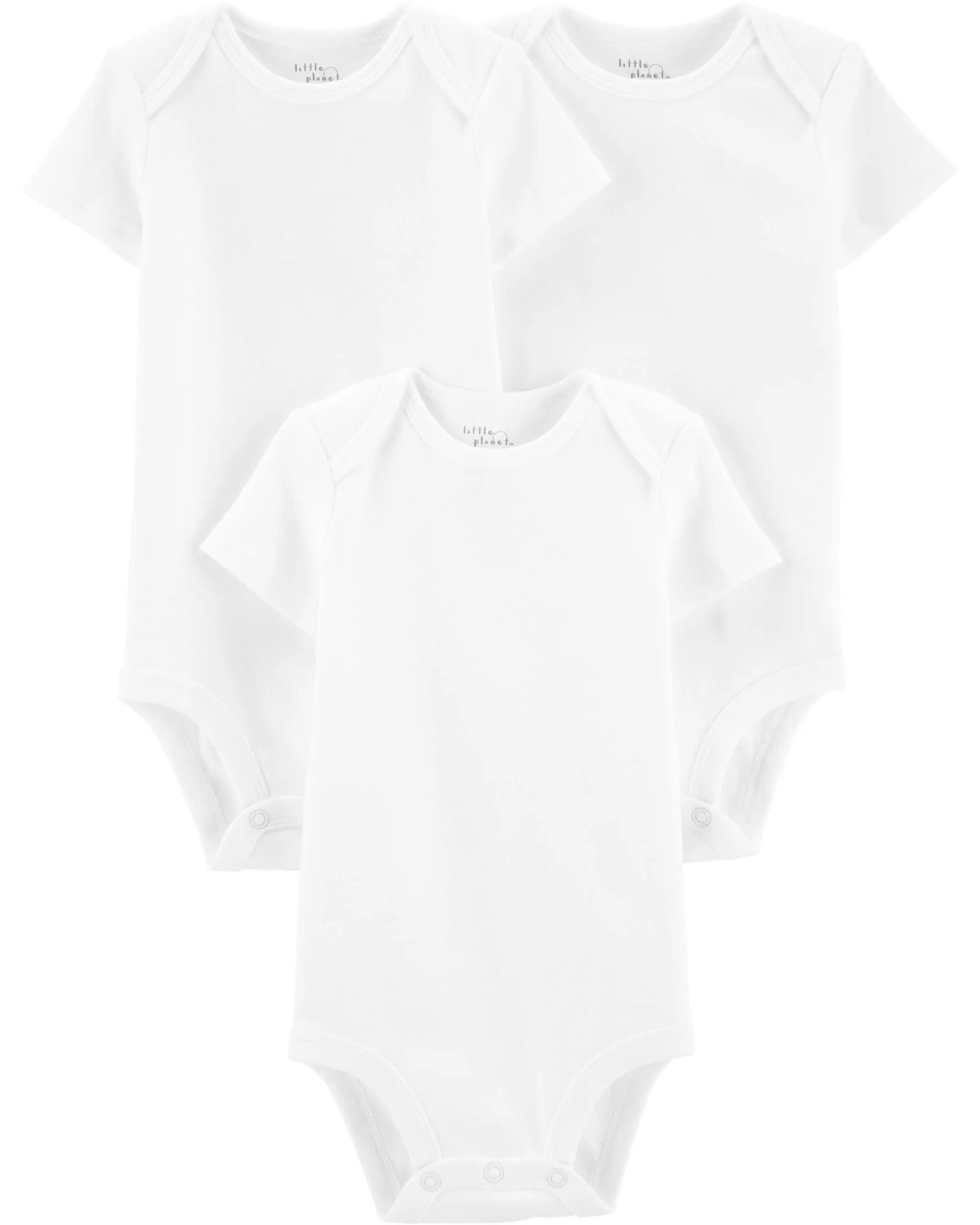 Carter's Set 3 piese body Alb 100% Bumbac Organic foto