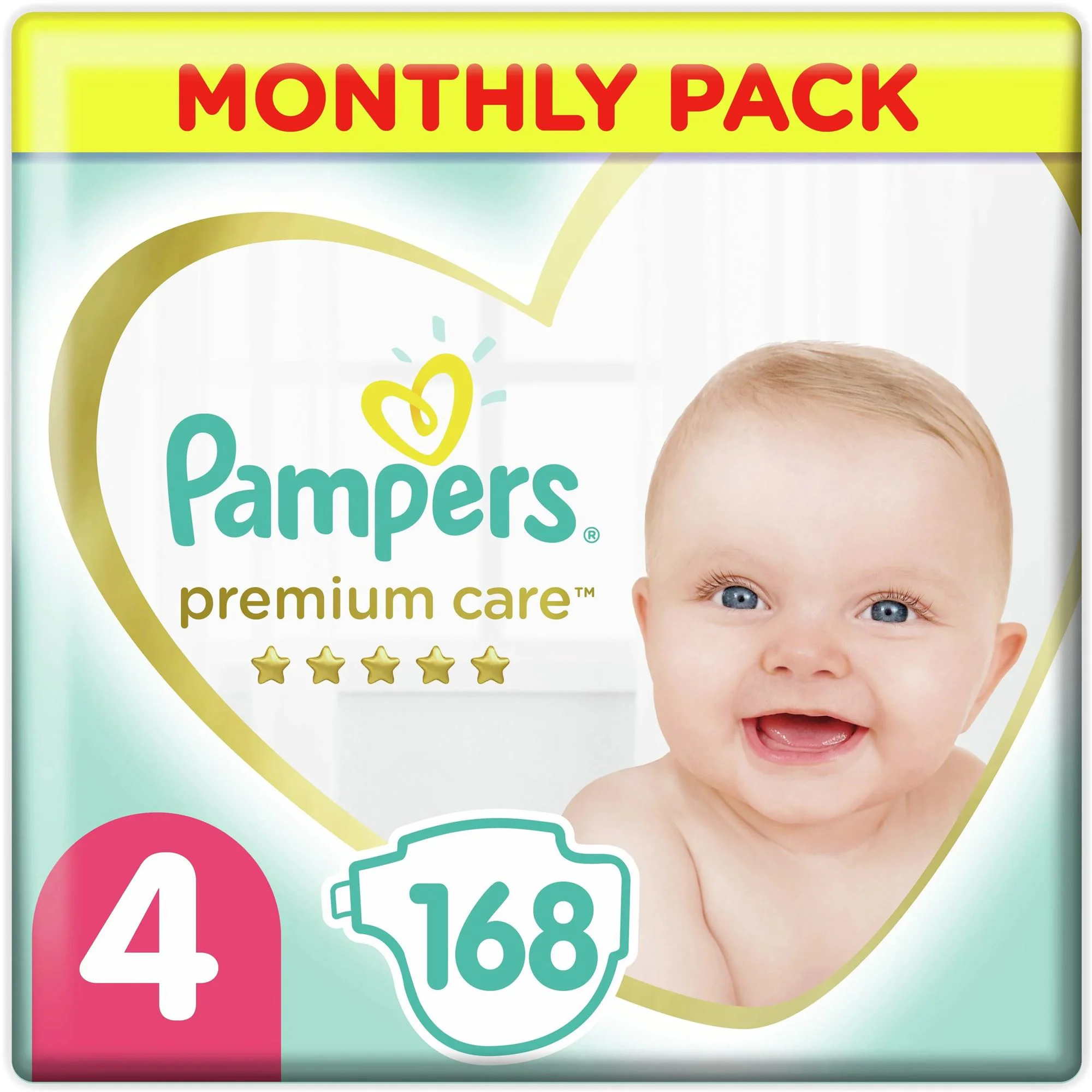 Подгузники Pampers Premium Care 4 XXL Box (9-14 кг), 168 шт. foto