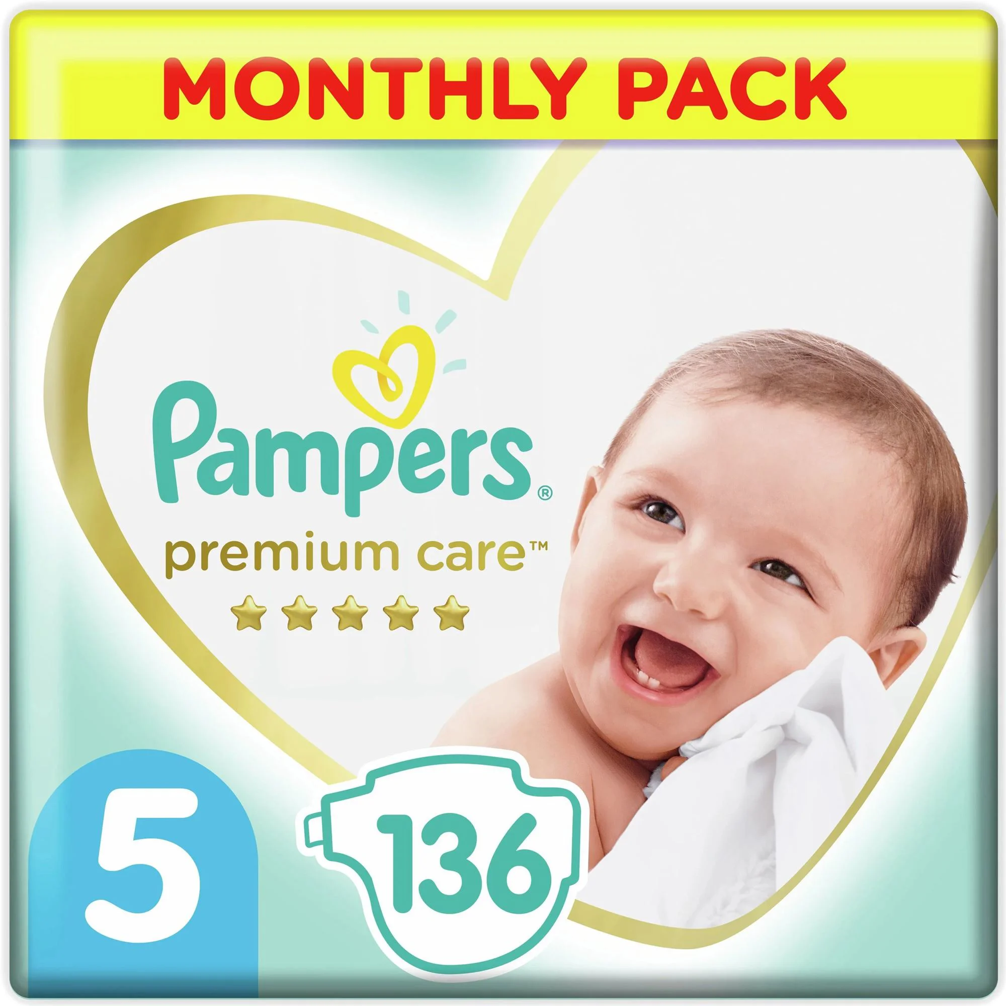 Scutece Pampers Premium Care 5 XXL Box (11-16 kg), 136 buc. foto
