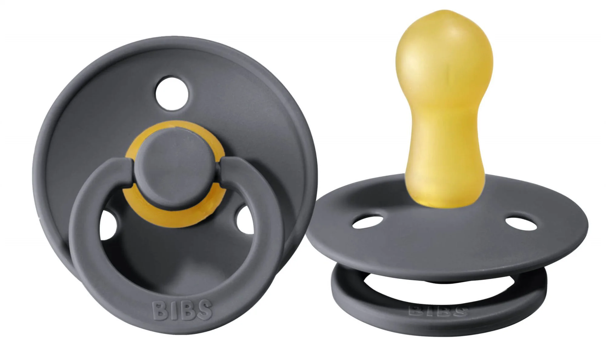 Suzeta rotunda BIBS Iron din latex (0-6 luni) foto