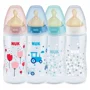 Бутылочка пластиковая NUK First Choice Temperature Control с латексной соской (0-6 мес.), 300 мл foto