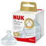 Соска NUK Nature Sense из силикона (0-6 мес.), размер S, 2 шт.