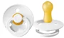 Suzeta rotunda BIBS White din latex (6-18 luni) foto