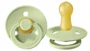 Suzeta rotunda BIBS Pistachio din latex (6-18 luni) foto