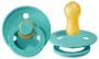 Suzeta rotunda BIBS Turquoise din latex (6-18 luni) foto