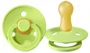 Suzeta rotunda BIBS Lime din latex (6-18 luni) foto