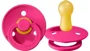 Suzeta rotunda BIBS Raspberry din latex (0-6 luni) foto