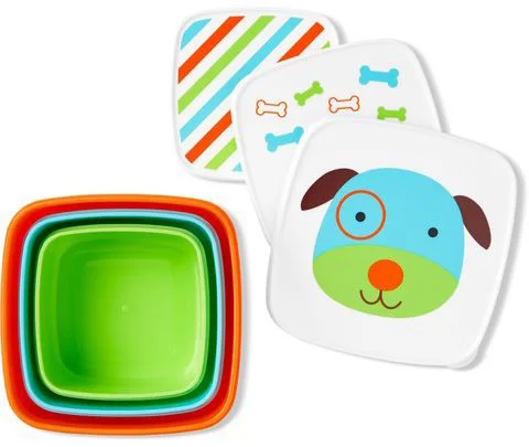 Set 3 cutii pentru pranz Skip Hop Zoo Catel