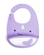 Силиконовый нагрудник Fold & Go Skip Hop Zoo Нарвал foto