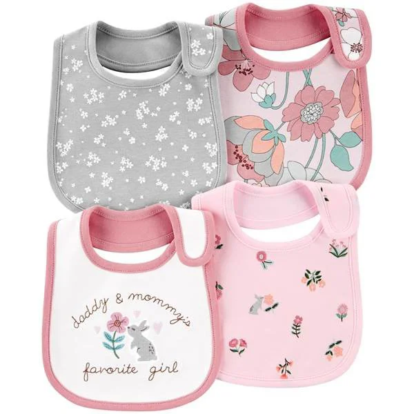 Carter's Set 4 bavete bebe Flori
