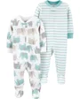 Carter's Set 2 piese Pijamale Elefanti foto