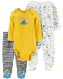 Carter's Set 3 piese Dinozaur - pijama, body si pantaloni foto