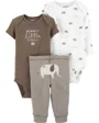 Carter's Set 3 piese Elefant - 2 body-uri si pantaloni foto