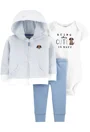 Carter's Set 3 piese Catel - pantaloni, hanorac si body foto