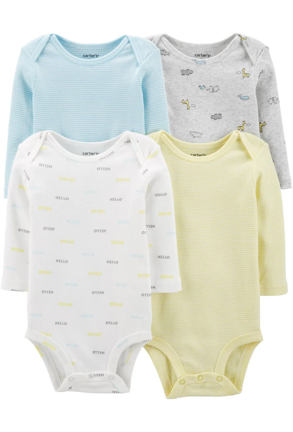 Carter's Set 4 piese Body text si dungi foto