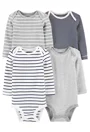Carter's Set 4 piese bebe Body cu dungi foto