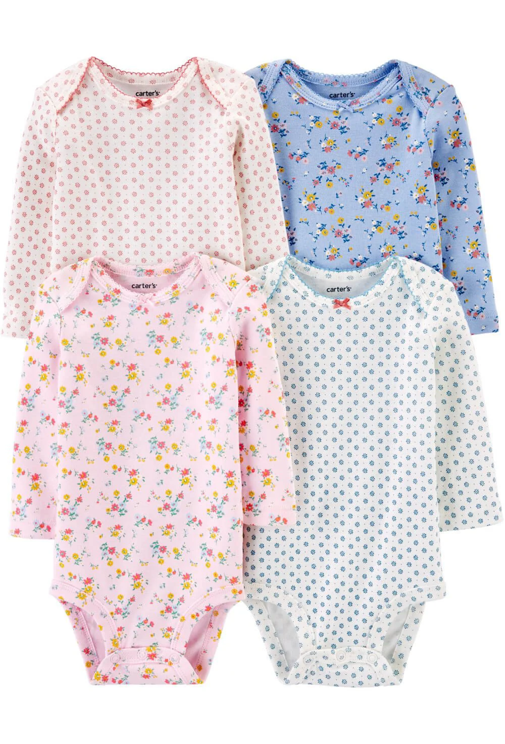 Carter's Set 4 piese Body bebe Flori foto