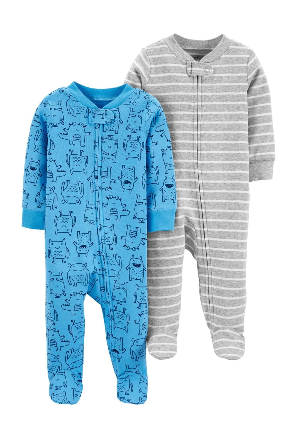 Carter's Set 2 piese Pijamale bebe Monstruleti foto