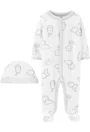 Carter's Set 2 piese Pijama si caciulita Nori foto