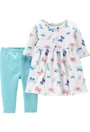 Carter's Set 2 piese Fluturi - rochie si colanti foto