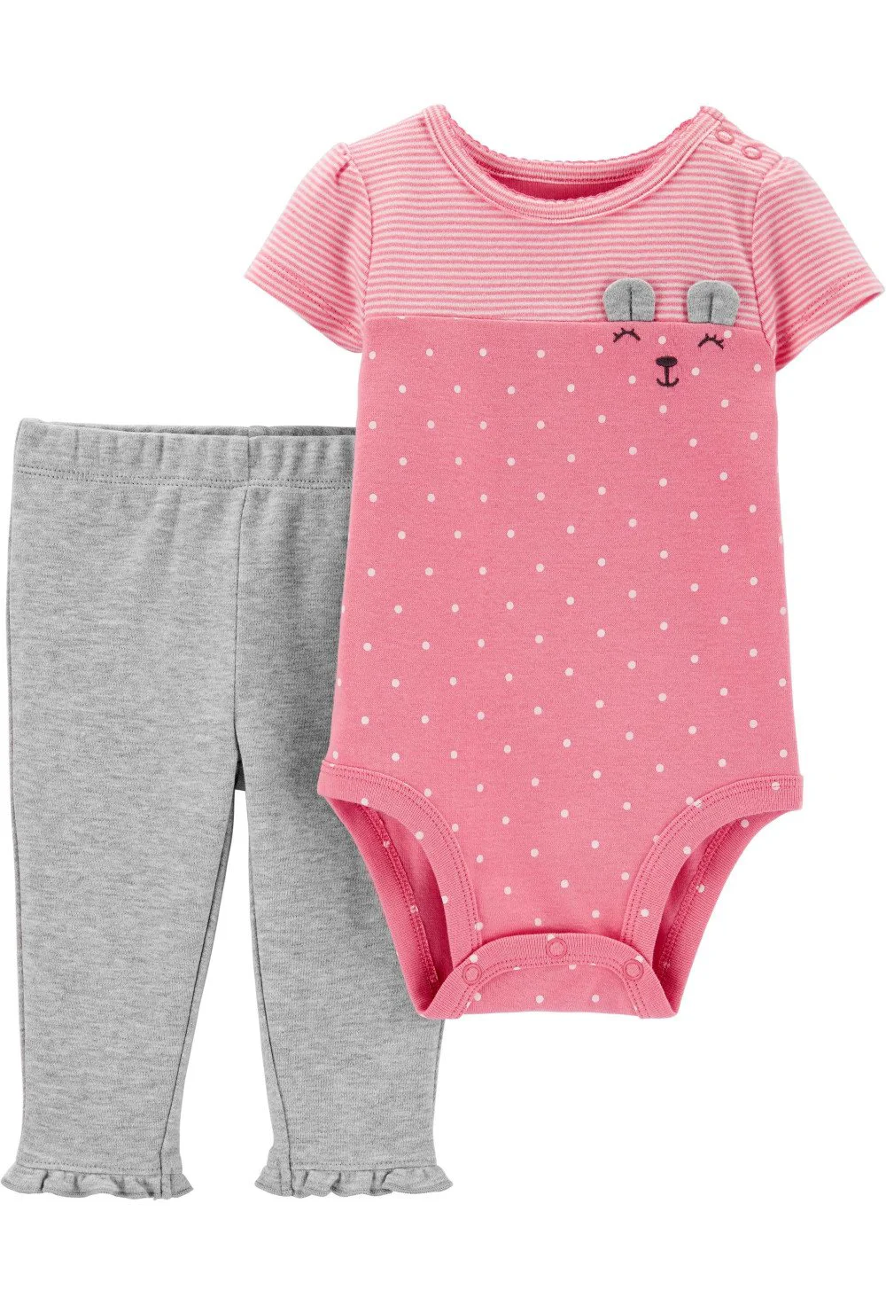 Carter's Set 2 piese Ursulet - pantaloni si body foto