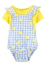 Carter's Set 2 piese Lamai - tricou si salopeta foto