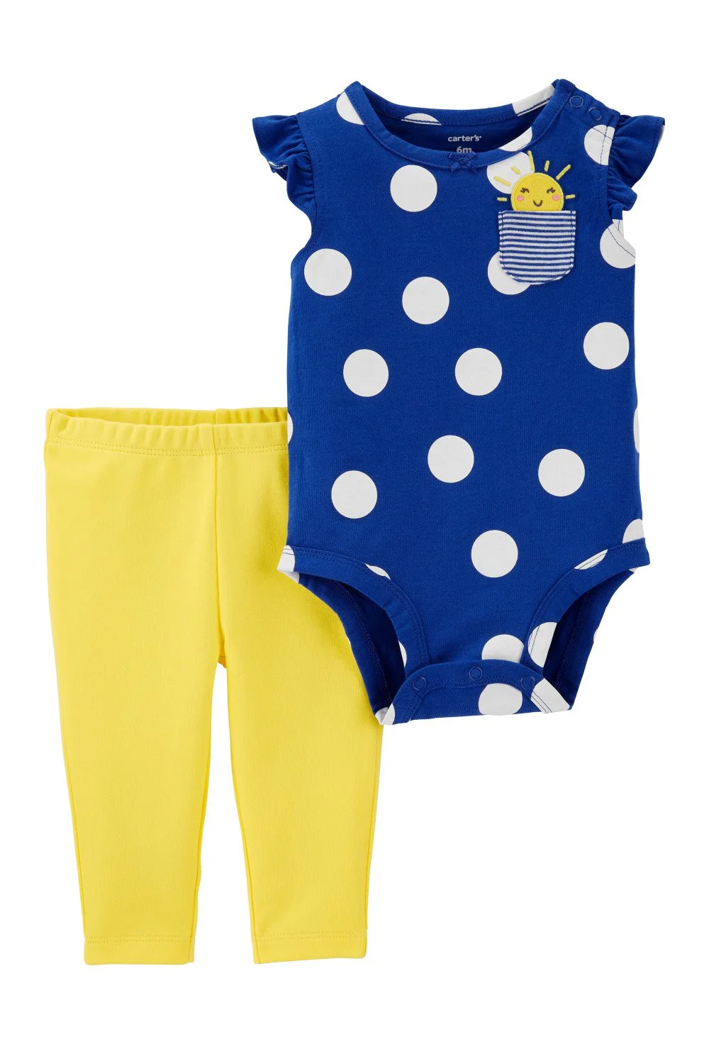 Carter's Set 2 piese - Body cu buline si pantaloni foto
