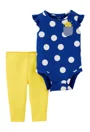 Carter's Set 2 piese - Body cu buline si pantaloni foto