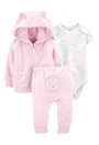 Carter's Set 3 piese Soare - hanorac, pantaloni si body foto