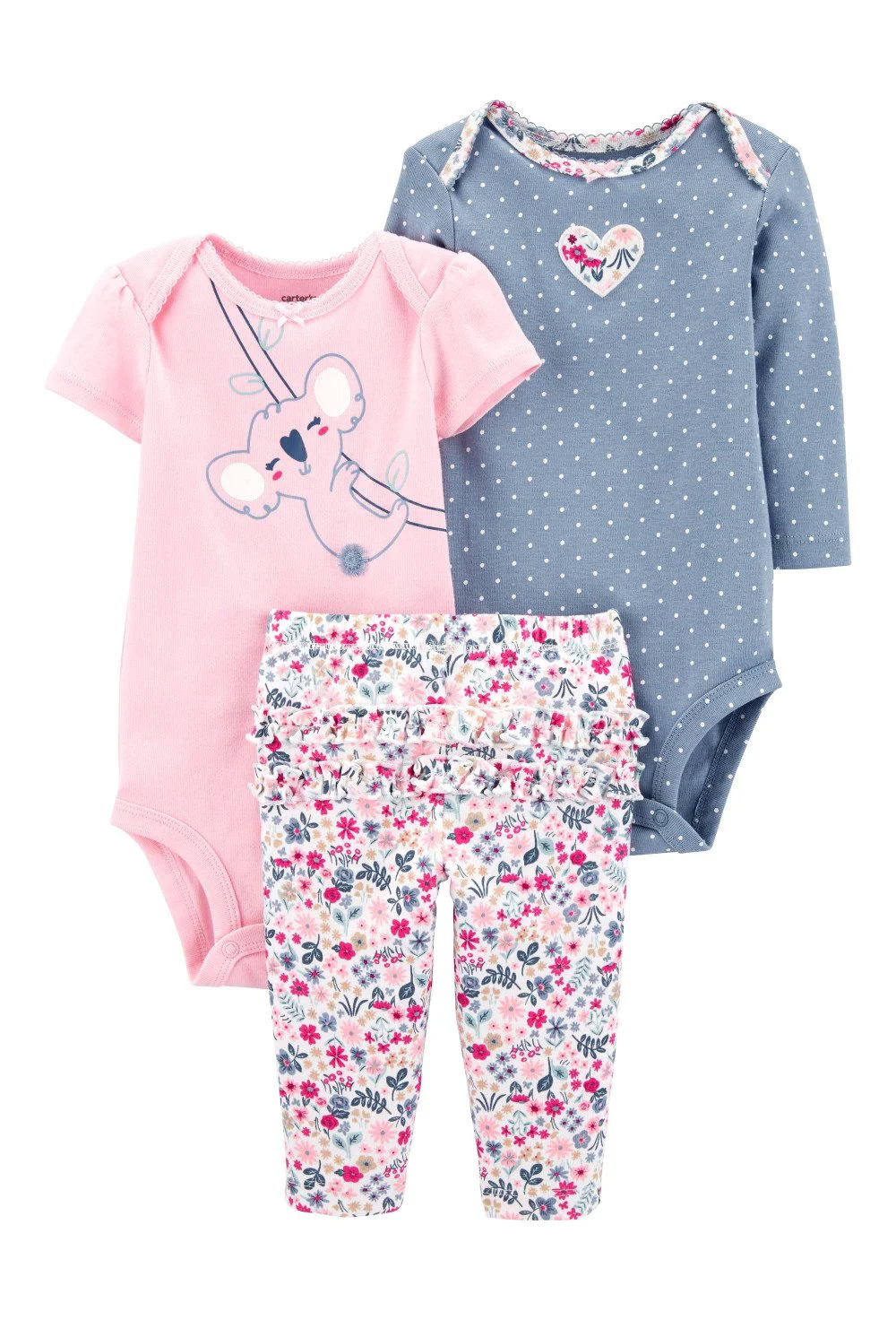 Carter's Set 3 piese Koala - 2 body-uri si pantaloni foto