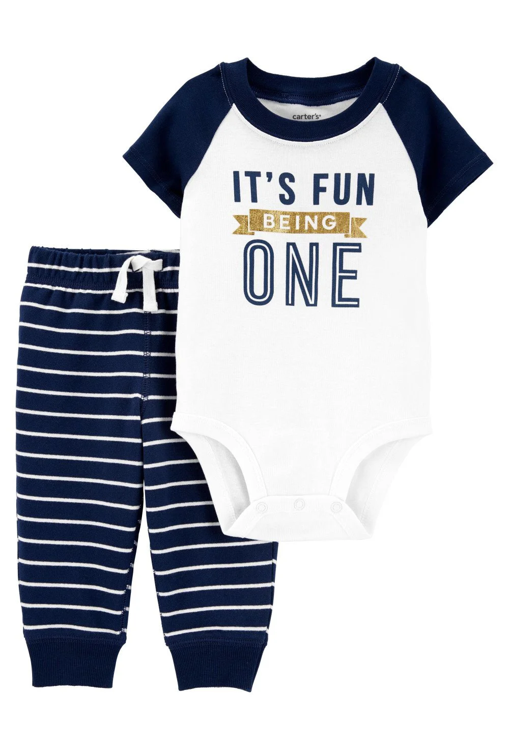 Carter's Set 2 piese One - Pantaloni si body foto