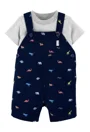 Carter's Set 2 piese Dino - tricou si salopeta scurta foto
