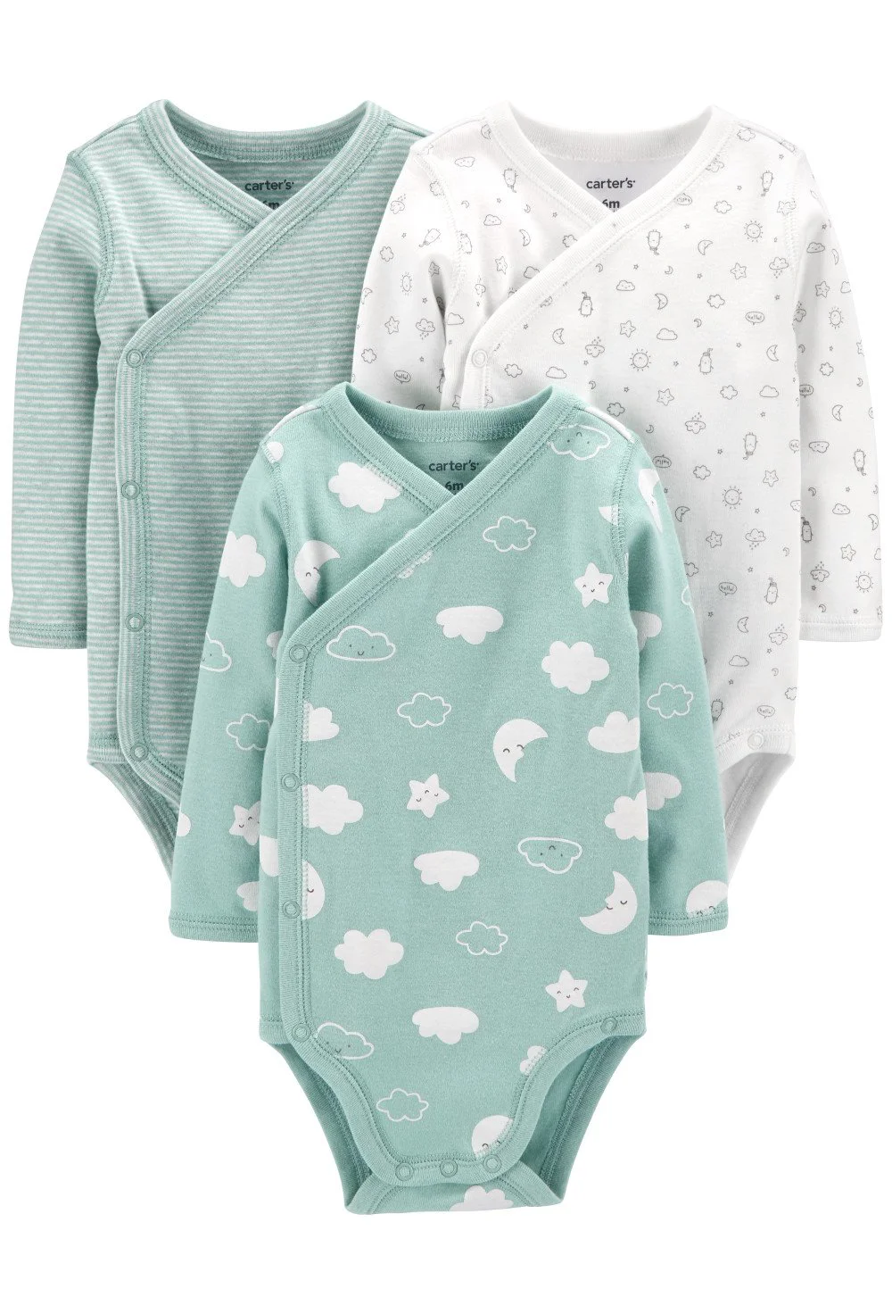 Carter's Set 3 piese body Nori cu capse laterale foto