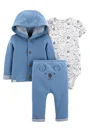 Carter's Set 3 piese bebe Koala - hanorac, body si pantaloni foto