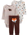 Carter's Set 3 piese Vulpe - 2 body si pantaloni foto