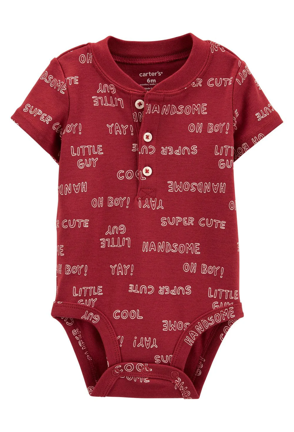 Carter's Body bebe cu nasturi si text foto