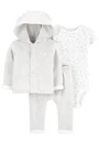 Carter's Set 3 piese bebe Norisor - hanorac, body si pantaloni foto