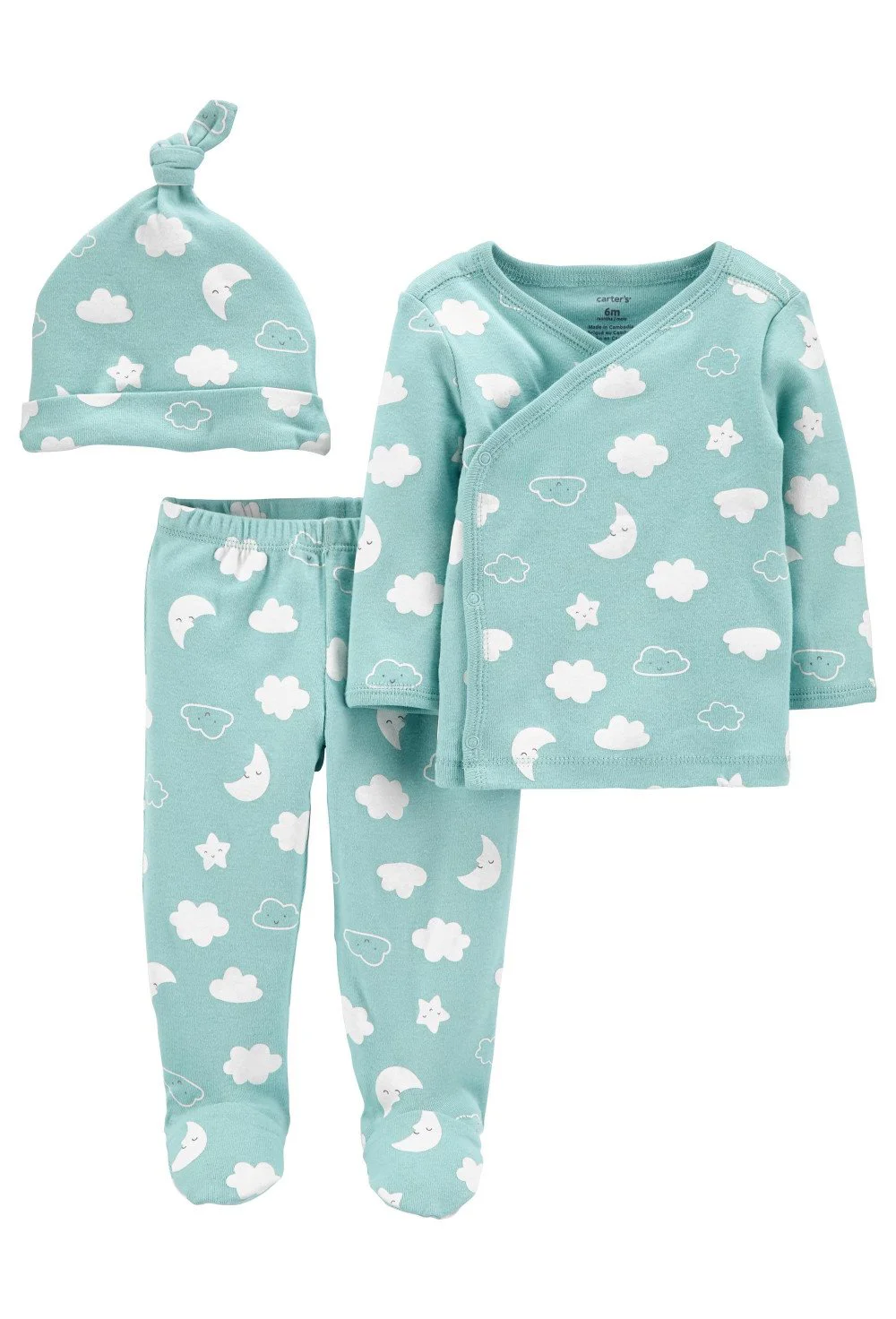 Carter's Set 3 piese Norisori - pantaloni, top si caciulita foto