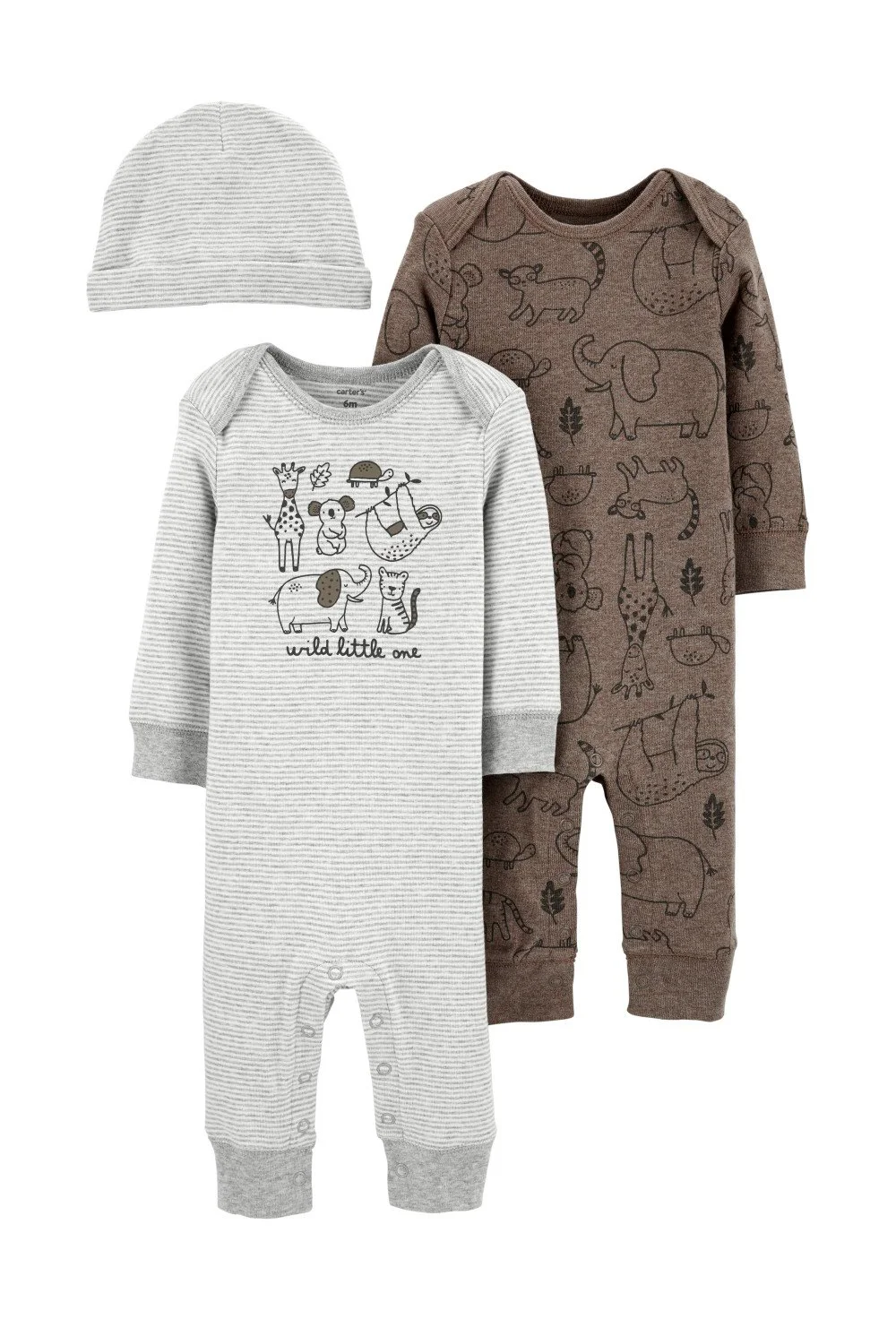 Carter's Set 3 piese - 2 Pijamale si caciulita foto