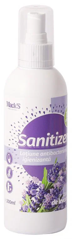 Dezinfectant pentru maini si suprafete Mack's Professional, 200 ml foto