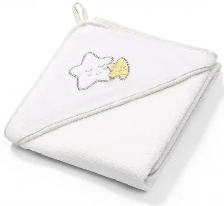 Prosop de baie cu gluga BabyOno Stars, 100x100 cm