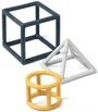 Jucarii pentru dentitie educative din silicon BabyOno Geometric foto
