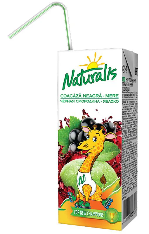 image for Suc de coacaza neagra si mere Naturalis, 200 ml foto