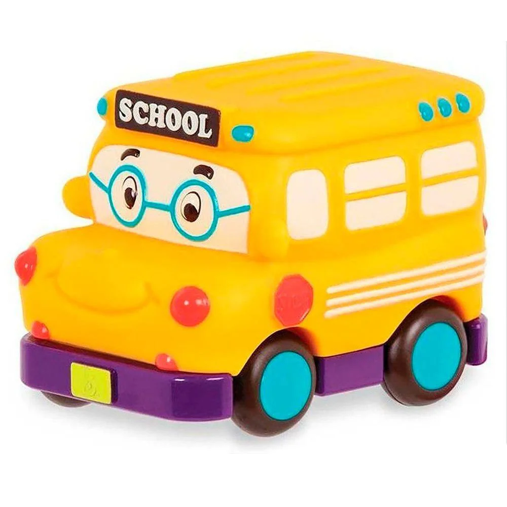 Masina cu inertie Battat seria "Parcul auto amuzant" - Autobuz scolar